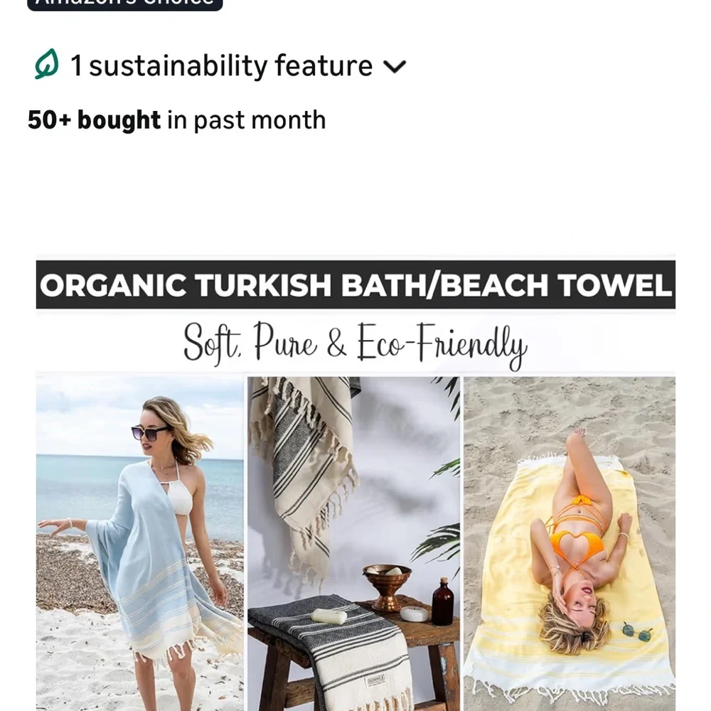 New Demmex Turkish Bath and Beach Towel 100% Oeko-Tex Certified Cotton Navy